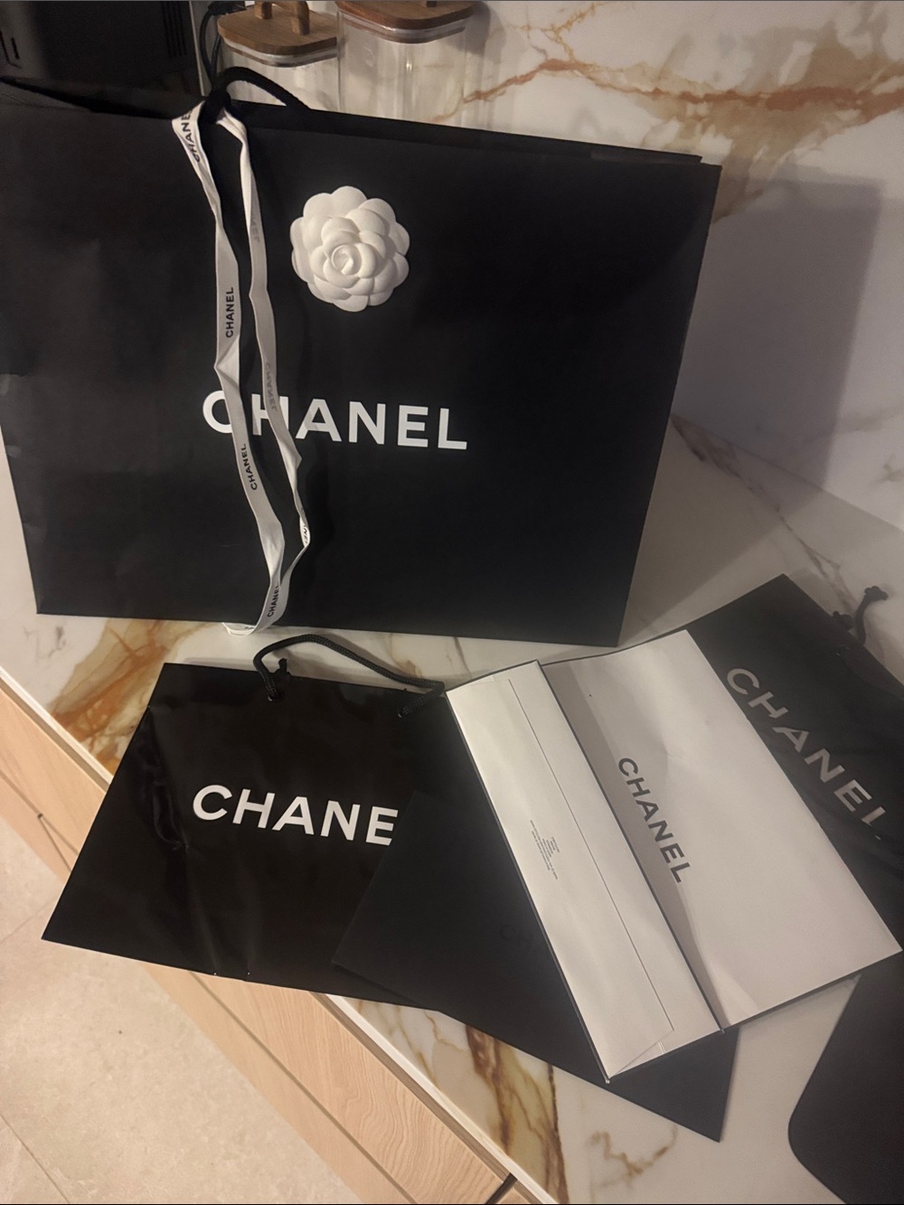 4 original CHANEL Shopping Bags